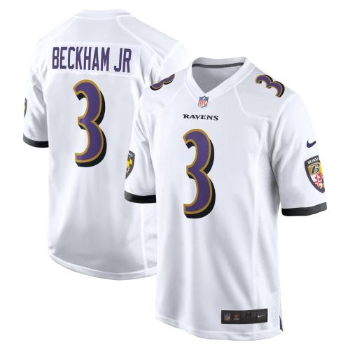 Baltimore Ravens 3 BECKHAM JR. White NFL Jersey