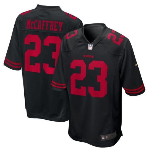 San Francisco 49ers 23 McCAFFREY Black NFL Jersey