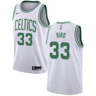 Boston Celtics 33 BIRD White NBA Jersey Basketball Shirt