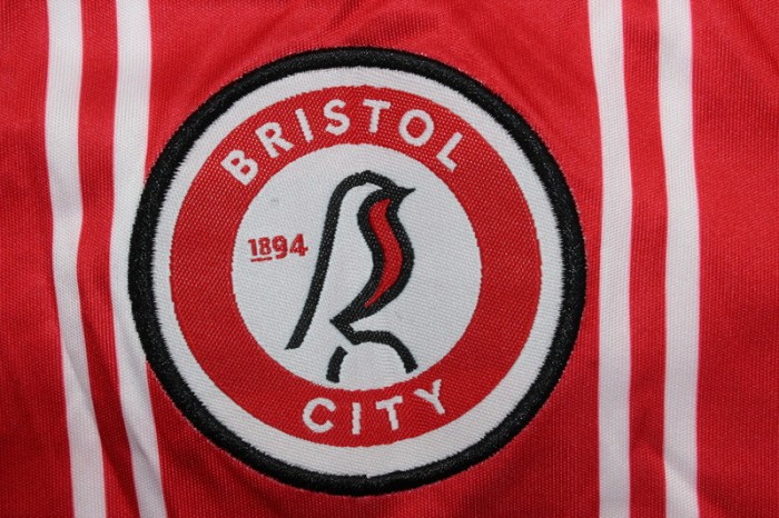 Fans Version 2023-2024 Bristol City Home Soccer Jersey S,M,L,XL,2XL,3XL,4XL