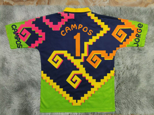 Retro Jersey 1995 Mexico 1 Campos Home Goalkeeper Soccer Jersey Vintage Football Shirt