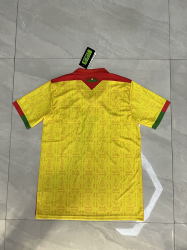 Fan Version 2024 Burkina Faso Third Away Yellow Soccer Jersey