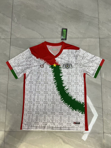 Fan Version 2024 Burkina Faso Away White Soccer Jersey