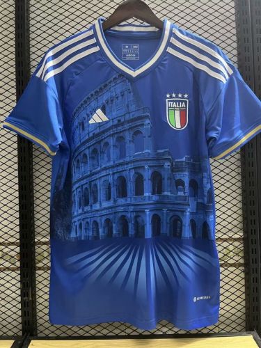Fan Version 2023-2024 Italy Special Edition Blue Soccer Jersey Football Shirt