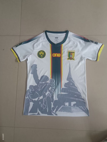 Fan Version 2024 Cameroon White Soccer Jersey