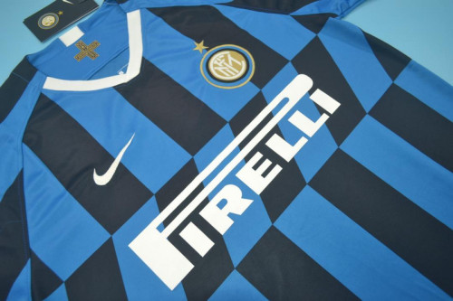 Retro Jersey 2019-2020 Inter Milan Home Soccer Jersey Vintage Football Shirt
