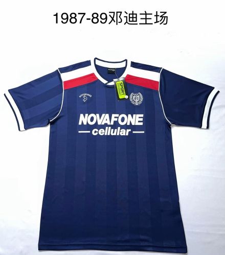 Retro Jersey 1987-1989 Dundee F.C. Home Soccer Jersey Vintage Football Shirt