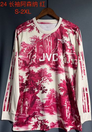 Long Sleeve 2024 Arsenal Special Edition Pink Soccer Jersey