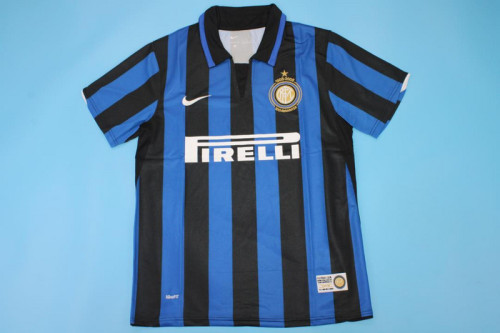 Retro Jersey 2007-2008 Inter Milan Home Soccer Jersey Vintage Football Shirt