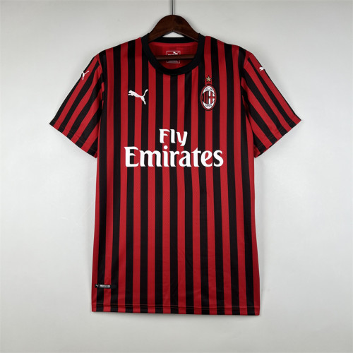 Retro Jersey 2019-2020 AC Milan Home Soccer Jersey Vintage Football Shirt