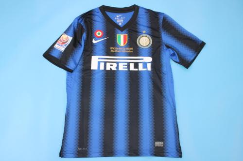 with Front Lettering+Scudetto+Italia Coppa+FIFA Patch Retro Jersey 2010-2011 Inter Milan Fifa Cup World Cup Final Home Soccer Jersey Vintage Football Shirt