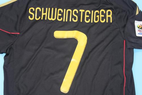 with 2010 Patch Retro Jersey 2010 Germany SCHWEINSTEIGER 7 Home Soccer Jersey Vintage Football Shirt