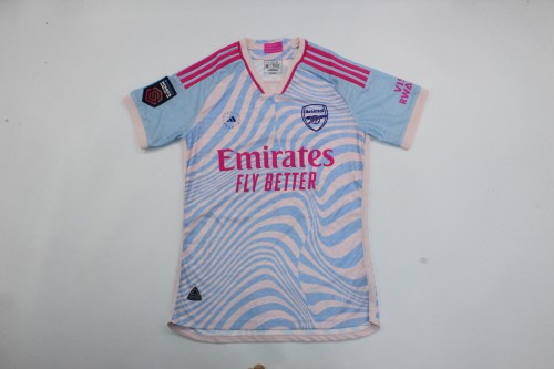 with Patch Player Version 2023-2024 Arsenal Women's Away Soccer Jersey Female Football Shirt