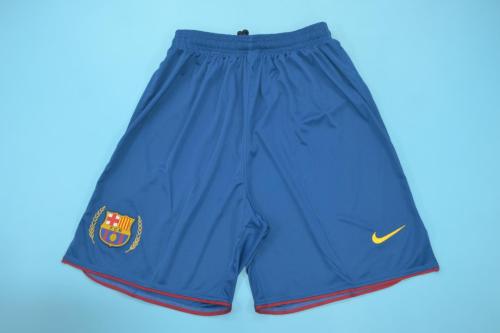 Retro Shorts 2007-2008 Barcelona Home Soccer Shorts Vintage Football Shorts