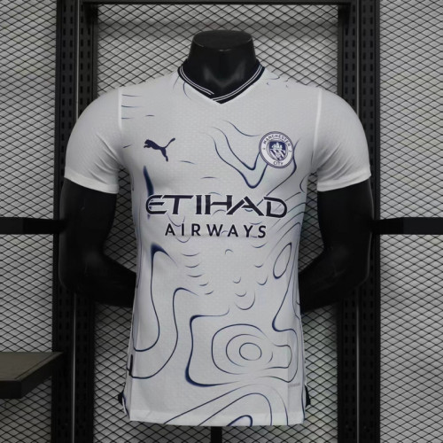 Player Version 2024-2025 Manchester City Away White Football Shirt Man City Soccer Jersey