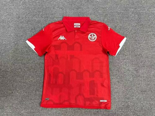 Fans Version 2024 Tunisia Away Red Soccer Jersey