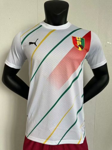 Player Version 2024 Guinea Away White Soccer Jersey Guinee Football Shirt