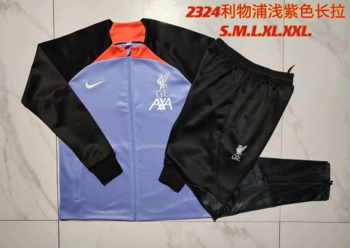 2023-2024 Liverpool Purple Soccer Training Jacket and Pants