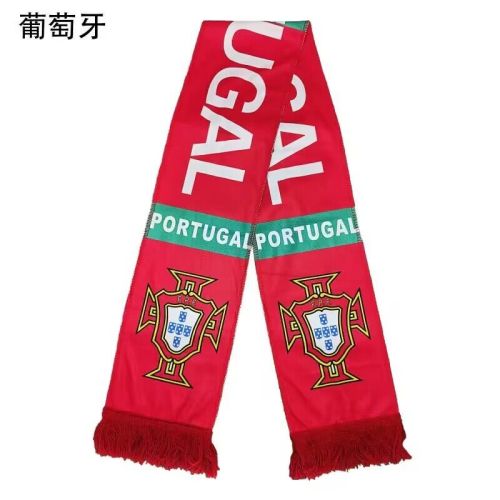 Portugal Red Soccer Scarf Football Scarf
