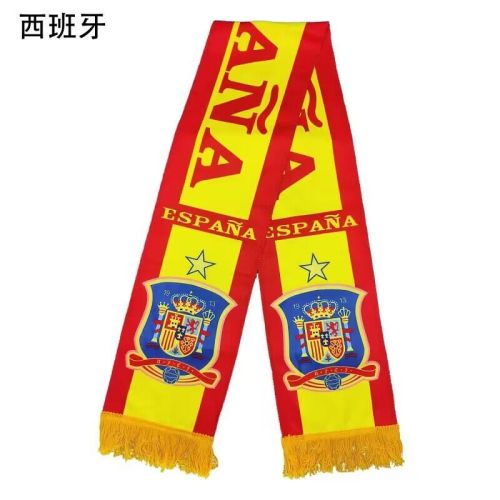 Spain Yellow/Red Soccer Scarf Football Scarf