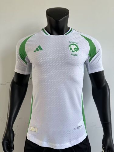 Player Version 2024 Saudi Arabia Away White Soccer Jersey Football Shirt