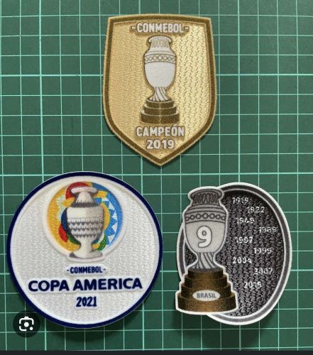 Golden Conmebol Campeon 2019 Patch Copa America Patch Trophy 9 Badge