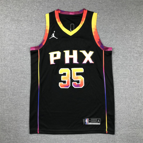 Youth Statement Edition Phoenix Suns 35 DURANT Black NBA Jersey Child Basketball Shirt