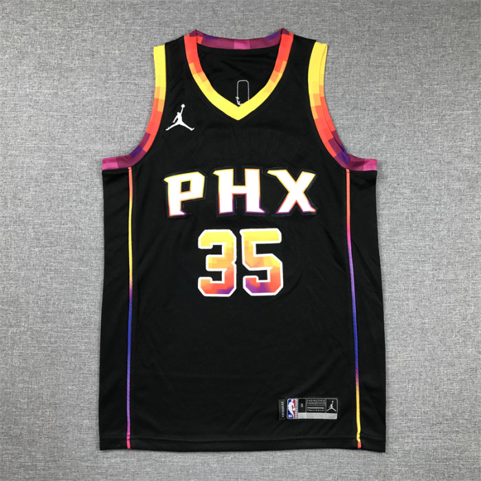 Youth Statement Edition Phoenix Suns 35 DURANT Black NBA Jersey Child Basketball Shirt