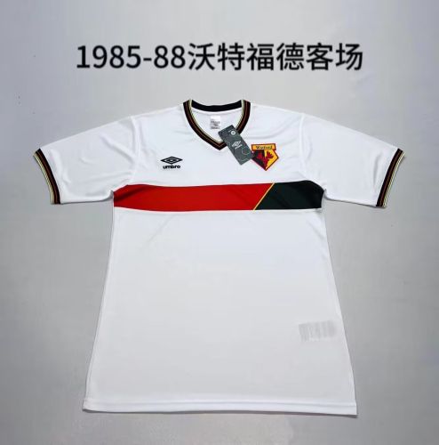 Retro Jersey 1985-1988 Watford Away White Soccer Jersey Football Shirt