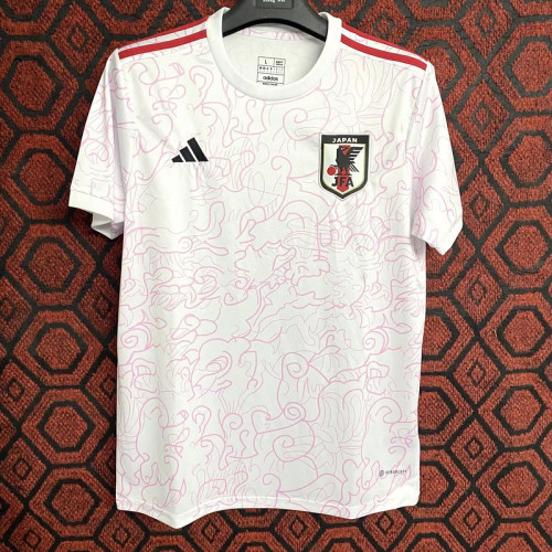 Fan Version 2024 Japan White/Pink Soccer Jersey Football Shirt