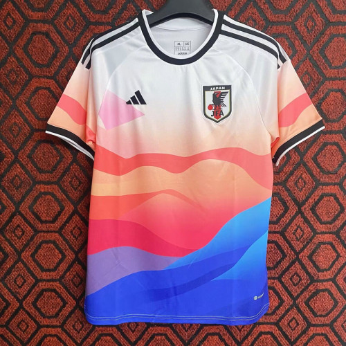 Fan Version 2024 Japan Pink/Blue Soccer Jersey Football Shirt