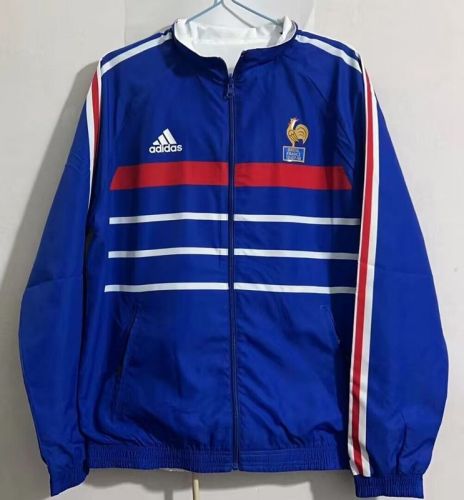 Retro Jacket 1998 France Soccer Reversible Windbreaker Jacket Football Jacket