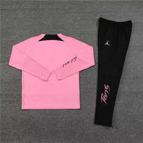 2023-2024 Paris Pink Soccer Training Jacket and Pants PSG Football Kit