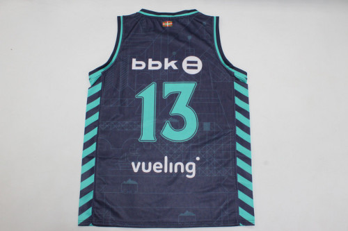 2023-2024 Athletic Bilbao Black Basketball Jersey NBA Shirt