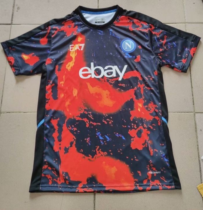 Fan Version 2023-2024 Napoli Orange Special Edition Soccer Jersey Football Shirt