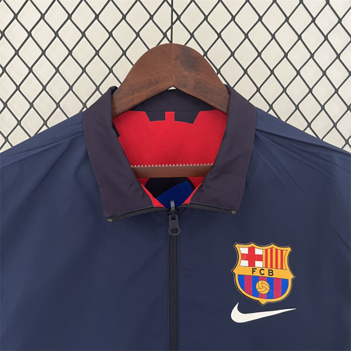 2023 Barcelona X Patta Reversible Soccer Reversible Windbreaker Jacket