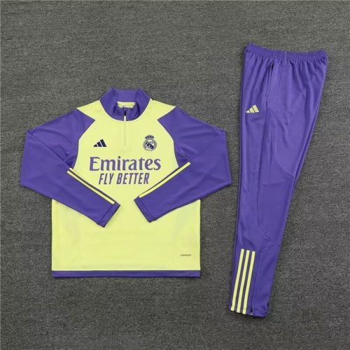 2023-2024 Real Madrid Soccer Training Sweater and Pants