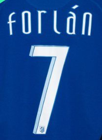 #7 forlan Lettering for Atletico Madrid 2007-2008 Away Jersey
