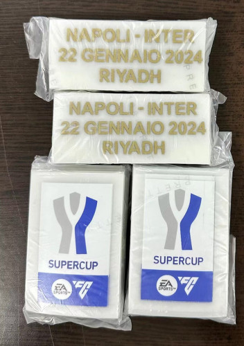 italy super cup patch and match lettering