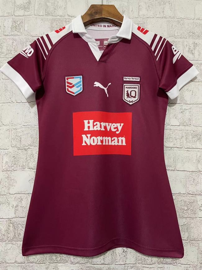 Women 2024 Girl Maroons Away Rugby Jersey