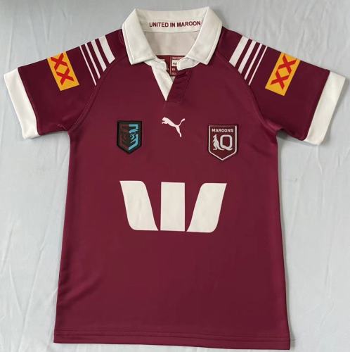 Youth 2024 Child Maroons Home Rugby Jersey