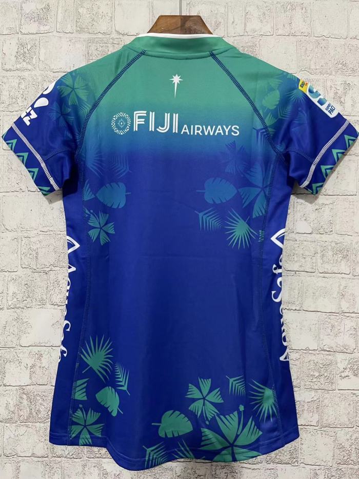 Women 2024 Girl Fiji Home Rugby Jersey