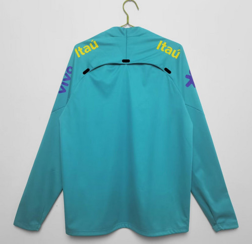 2024 Brazil Green Soccer Training Sweater
