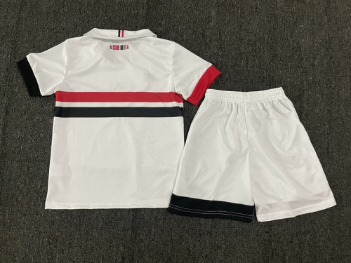 Youth Uniform Kids Kit 2024-2025 Sao Paulo Home Soccer Jersey Shorts