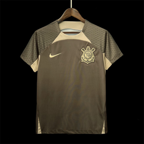 2024-2025 Corinthians Grey Pre-match Soccer Training Jersey