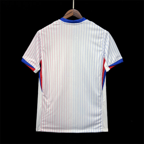 Fan Version 2024 France Away White Soccer Jersey Football Shirt