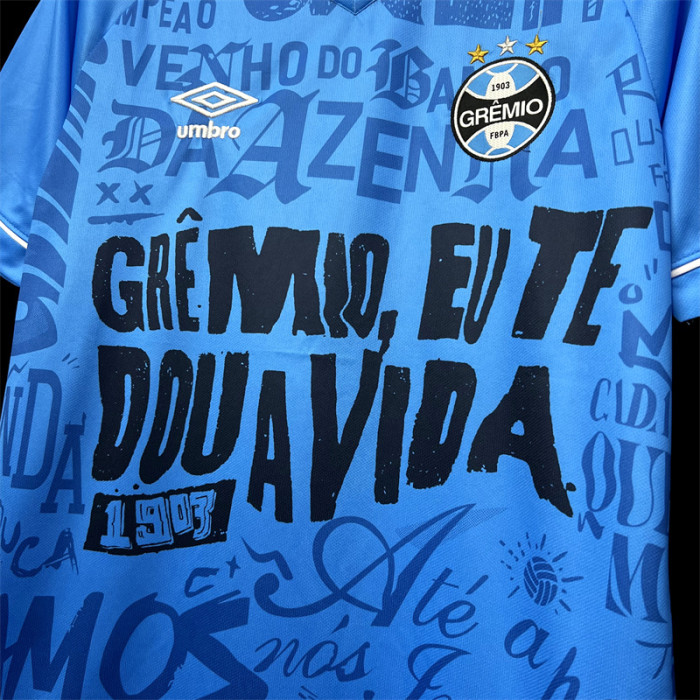 Fan Version 2023-2024 Gremio Special Edition Blue Soccer Jersey