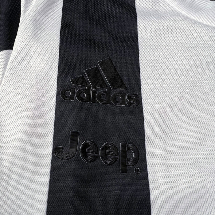 Fan Version 2023-2024 Juventus 120th Version Black/White Soccer Jersey Football Shirt
