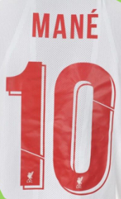 MANE 10 Lettering for 2019-2020 Liverpool Away Jersey