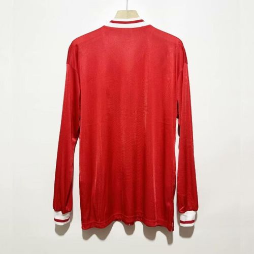 Long Sleeve Retro Jersey 1982-1983 Liverpool Home Soccer Jersey Vintage Football Shirt